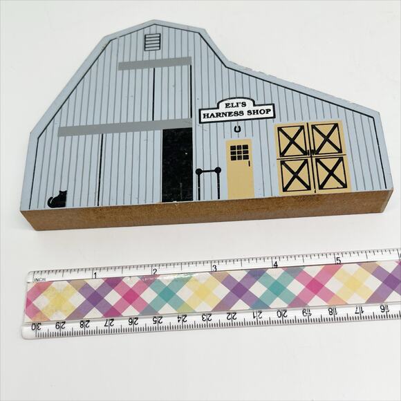 Vintage 1991 The Cat's Meow Eli's Harness Shop Ohio Amish Series - Picture 5 of 6